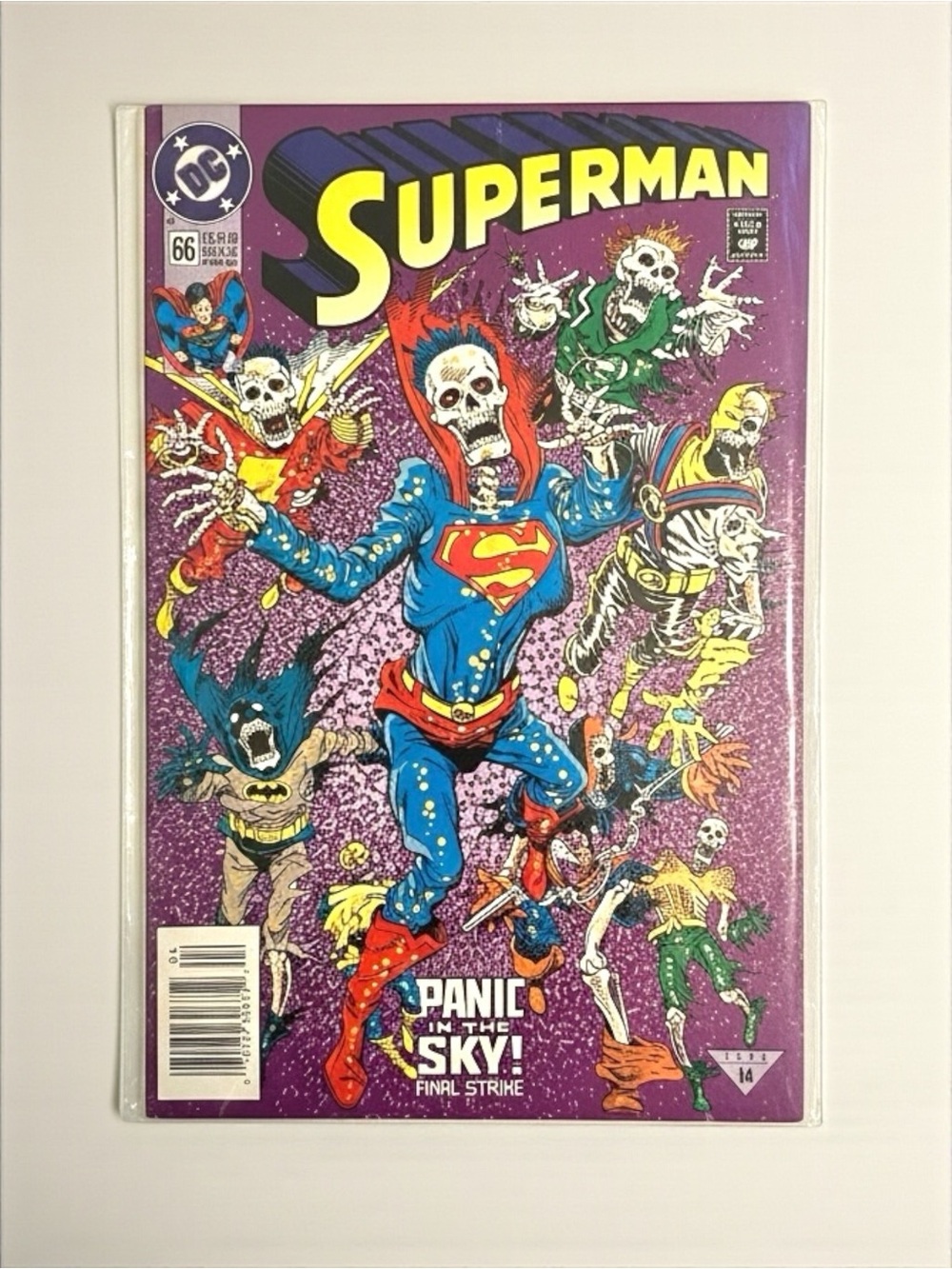 Superman #66 1992 DC Comics Panic in the Sky Final Strike High Grade NM